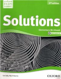 Solutions 2ED Elementary Workbook and Audio CD Pack